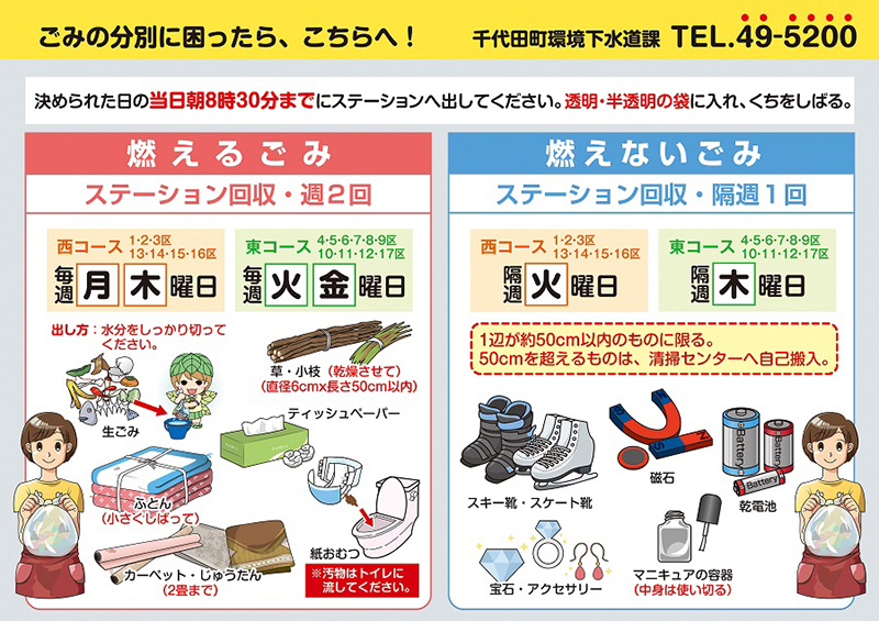 ごみの出し方と分別について 千代田町