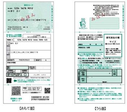 個人番号通知書 通知カード 千代田町